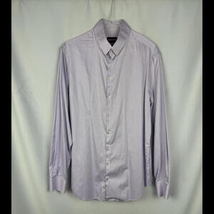 Giorgio Armani Dress Shirt Cotton Purple Size 41/16